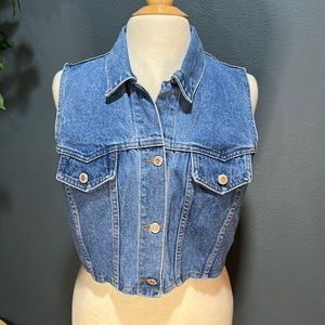 Genuine Authentic Denim MADE IN USA Denim Vest size Large